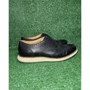 Cole Haan Grand Evolution Mens Size 13 Black Wingtip Oxford Dress Shoes Sneakers
